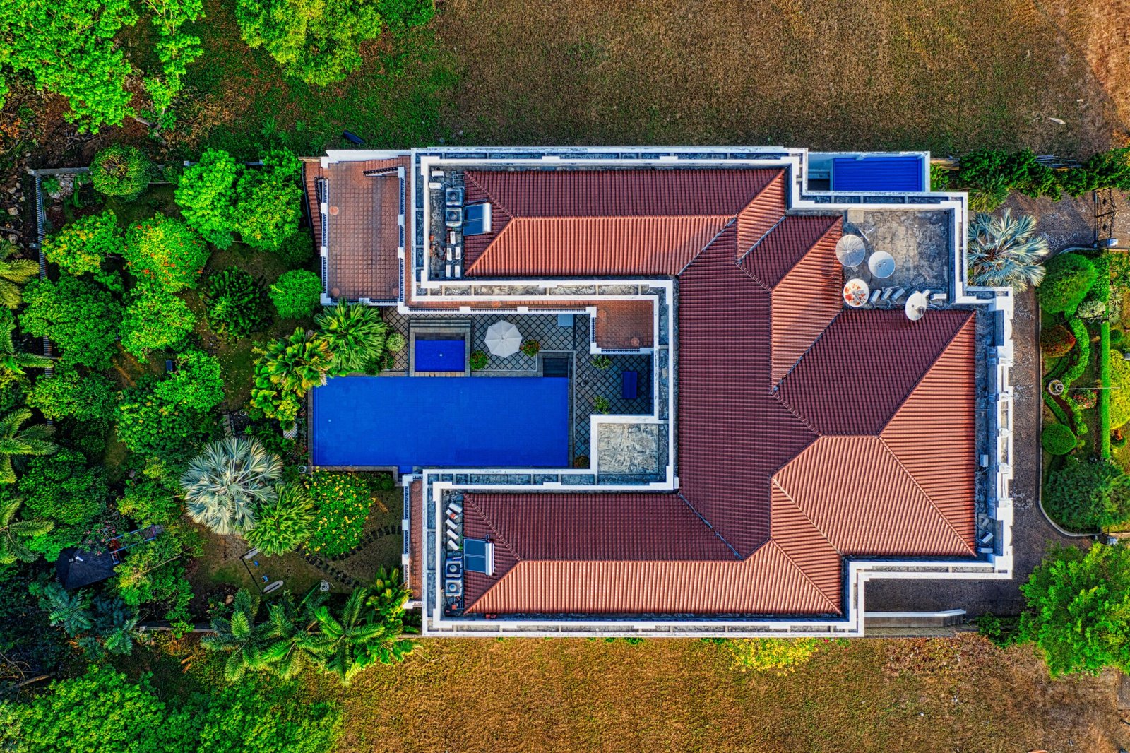 Top View Photo of House